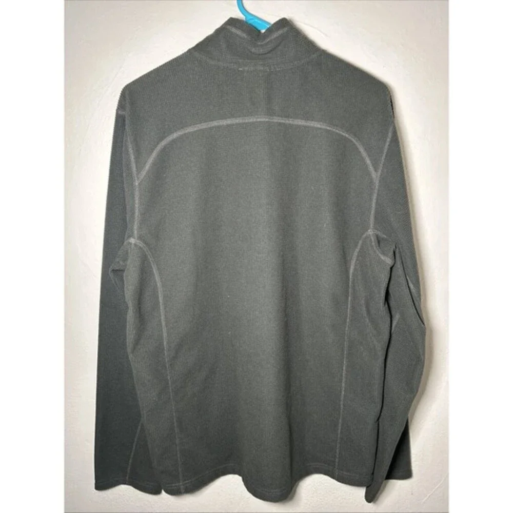 The North Face Men’s Medium‎ Gray 1/4 Zip Textured Fleece Pullover Sweater EUC